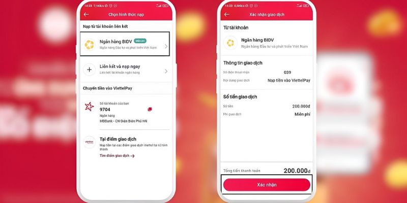 Lưu ý không thể quên để nạp tiền thuận lợi